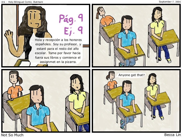 [Comic: 016 - Holy Bilingual Comic, Batman!]